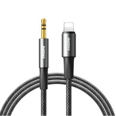 Câble adaptateur Lightning / Jack Tressé 3.5mm REMAX C25 - 1.2M - Noir — REMAX · Smarty Paris 18e