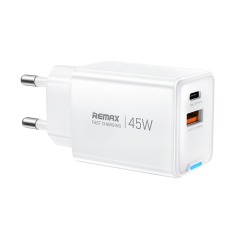 Chargeur GaN Rapide USB+Type-C 45W REMAX CA05(AC45W) - EU - Blanc — REMAX · Smarty Paris 18e