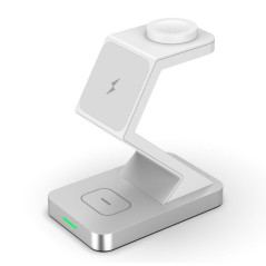 Chargeur Sans Fil Magnétique 3 en 1 - XH-X3 - blanc — ECO · Smarty Paris 18e