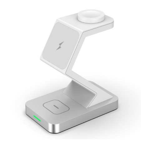 Chargeur Sans Fil Magnétique 3 en 1 - XH-X3 - blanc — ECO · Smarty Paris 18e