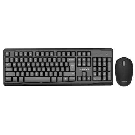 Set Souris et Clavier sans Fil XSSIVE XSS-KMSET1 - QWERTY - Noir — Accessoire · Smarty Paris 18e