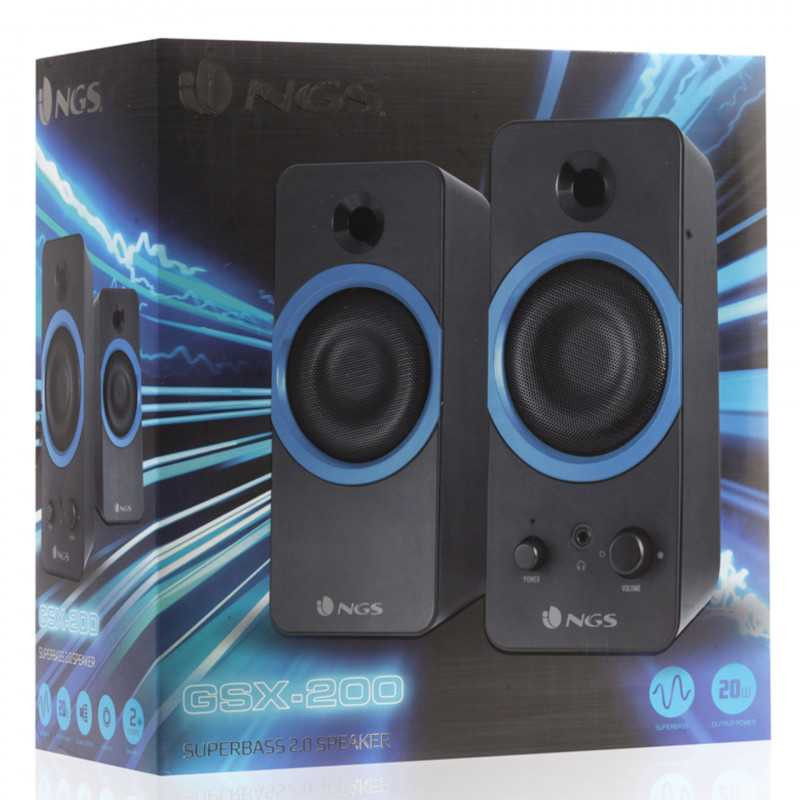 Speaker NGS GSX-200 – 20 W Black and Blue Speaker NGS GSX-200 – 20 W Black and Blue