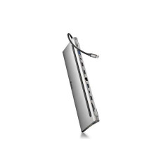 Adaptateur multiport NGS USB-C 12-en-1 – Gris