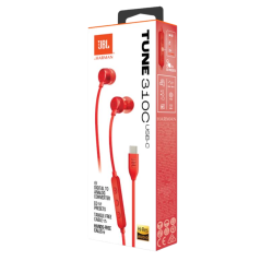 Ecouteurs filaires JBL Tune 310C - JBLT310CRE | Smarty Paris