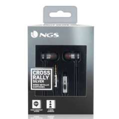 NGS Cross Rally Silver 3.5 mm Earphones | Smarty