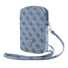 Pochette pour téléphone portable Zip 4G Triangle Guess GUWBZP4GFTSB – Bleu — Accessoire · Smarty Paris 18e