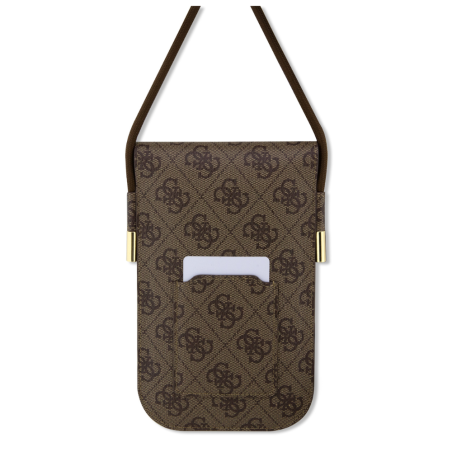 Pochette pour téléphone portable 4G Cord Script Guess GUOWBP4SNSW – Marron — Accessoire · Smarty Paris 18e