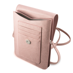 Pochette pour téléphone portable Saffiano Triangle Guess GUWBSATMPI – Rose — Accessoire · Smarty Paris 18e