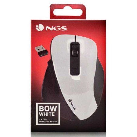 NGS Bow White 1600 DPI mouse | Smarty Paris