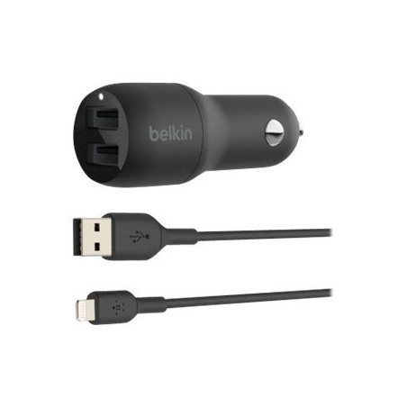 Kit Chargeur Allume-Cigare BELKIN 2 Ports USB avec Câble MicroUSB 24W — Belkin · Smarty Paris 18e