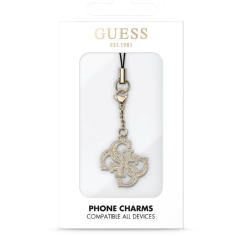 Charm 4G Glitter GUESS GUCPM4GID – Or — Accessoire