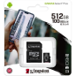 Carte Mémoire Kingston Canvas Select Plus 512 Go - Micro SDHC + Adaptateur SD (Origine) · Smarty Paris