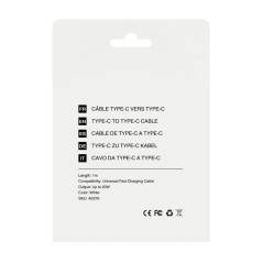 Câble Type-C / Type-C 20W- Compatible avec iPhone/Samsung - 1m (Mayline) — Mayline · Smarty Paris 18e