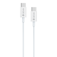 Câble Type C / Type C - Devia Smart Series - 20V 3A 60W 1.2M - Blanc — Devia · Smarty Paris 18e