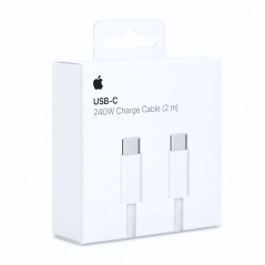 Câble USB-C / USB-C en Nylon Tressé 240W - 2M - MU2G3ZM/A Retail Box (Apple) — Apple · Smarty Paris 18e