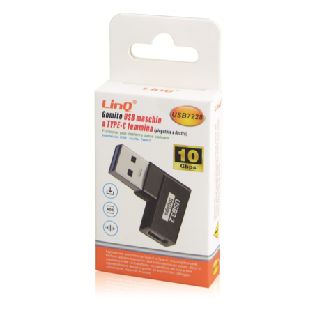 Adaptateur USB mâle vers TYPE-C femelle LinQ USB7228 — LinQ · Smarty Paris 18e