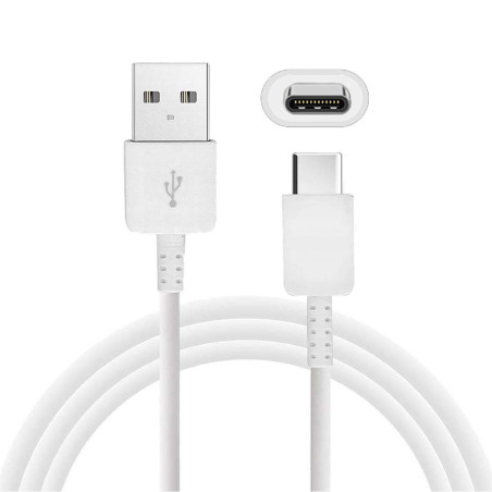 Câble Type-C / USB-A Chargement Rapide Samsung EP-DW700CWE - 1.5M - Blanc(Vrac) — Samsung · Smarty Paris 18e