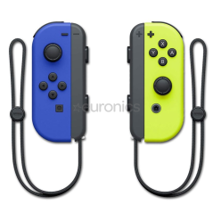 Paire de Manettes Joy-Con Switch Nintendo Bleue/Droite Jaune Néon · Smarty Paris