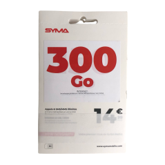 Carte SIM SYMA 300 Go d’Internet 5G Réseau SF | Smarty Paris