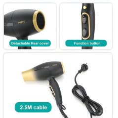 Sèche-Cheveux Pliable 2000/2400W Moteur AC Do | Smarty Paris