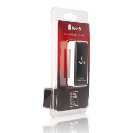 Lecteur de Carte Mémoire Tout en Un USB 2.0 - NGS Multireader Pro - Noir et Blanc — NGS · Smarty Paris 18e