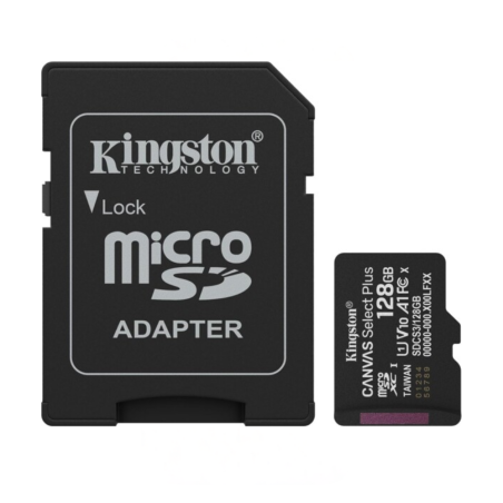 Carte mémoire microSD 128 Go Kingston Canvas Select Plus - SDCS3/128GB — Kingston · Smarty Paris 18e
