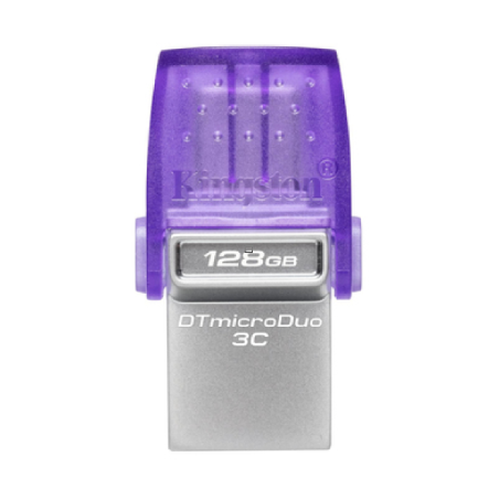 Clé USB Kingston DataTraveler microDuo 3C 128 Go USB + USB-C (Type-C) Violet — Kingston · Smarty Paris 18e