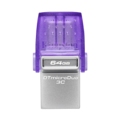 Clé USB Kingston DataTraveler microDuo 3C 64 Go USB + USB-C (Type-C) Violet — Kingston · Smarty Paris 18e