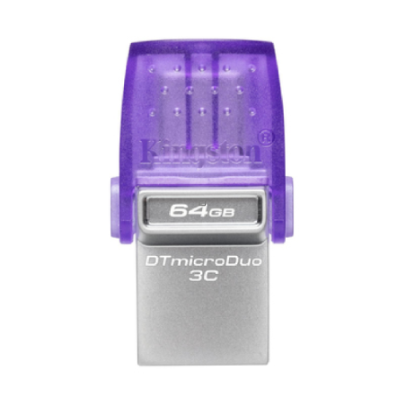 Clé USB Kingston DataTraveler microDuo 3C 64 Go USB + USB-C (Type-C) Violet — Kingston · Smarty Paris 18e