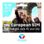 Carte SIM Prépayée Bouygues My European - 15G + appels & SMS illimité — Reconditionné Garanti 12 mois · Smarty Paris