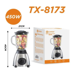 Blender multifonction 450W 3 L en acier inoxy | Smarty Paris