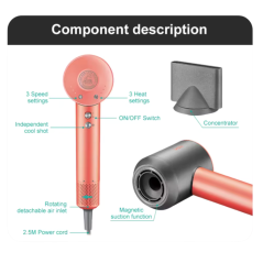 Sèche-Cheveux Pliable VGR Moteur BLDC Double Tension Salon Ionique V440 Vert · Smarty Paris