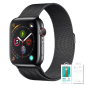 Bracelet pour Apple Watch 38/40/41mm DEVIA Milanese Watch Strap - Acier Inoxydable - Noir — Devia · Smarty Paris 18e