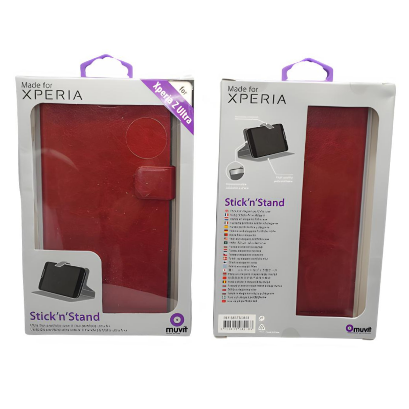 Coque de protection en Cuir pour Sony Xperia Z Ultra - Rouge — ECO · Smarty Paris 18e