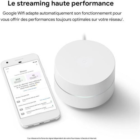 Pack de 3 Routeurs Google Wifi Mesh GA02434 - Blanc — Google · Smarty Paris 18e