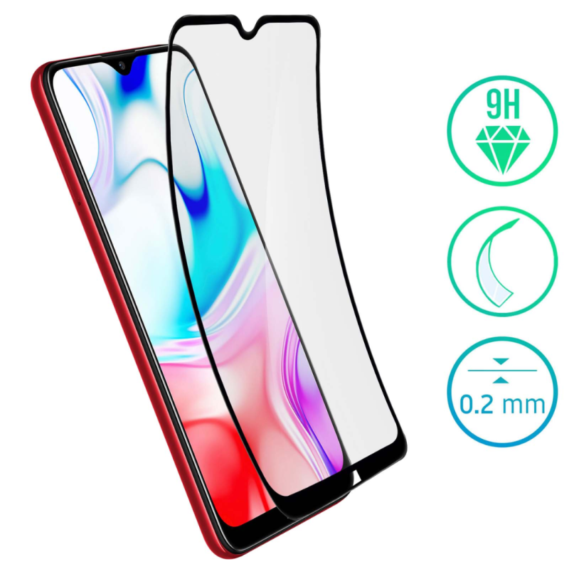 Film de protection Xiaomi Redmi 8A - Noir — Accessoire · Smarty Paris 18e