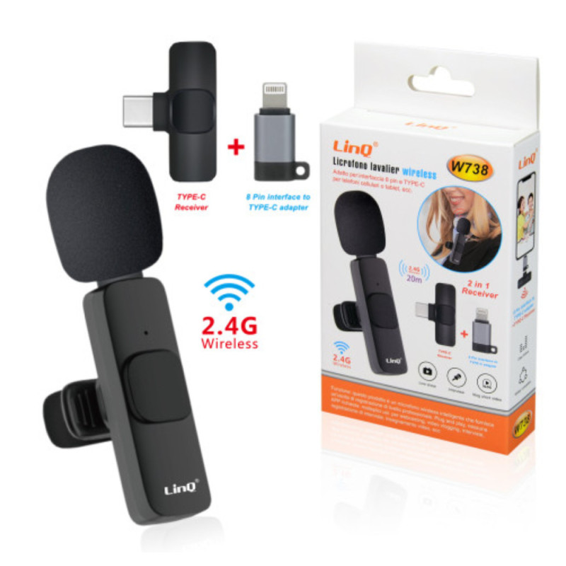 Microphone Cravate LinQ W738 — LinQ · Smarty Paris 18e
