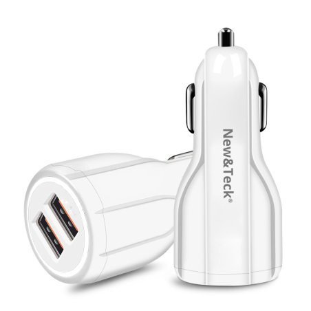Chargeur Allume-Cigare New&Teck 2 Ports USB - | Smarty Paris