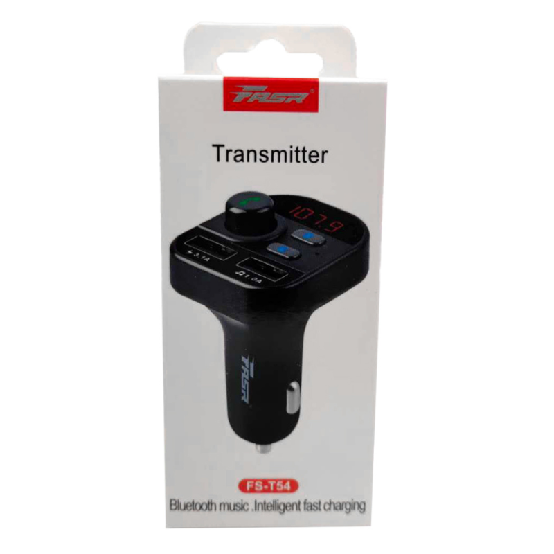 Transmetteur FM/MP3 Bluetooth Fasr T54 avec 2 ports USB — Accessoire · Smarty Paris 18e