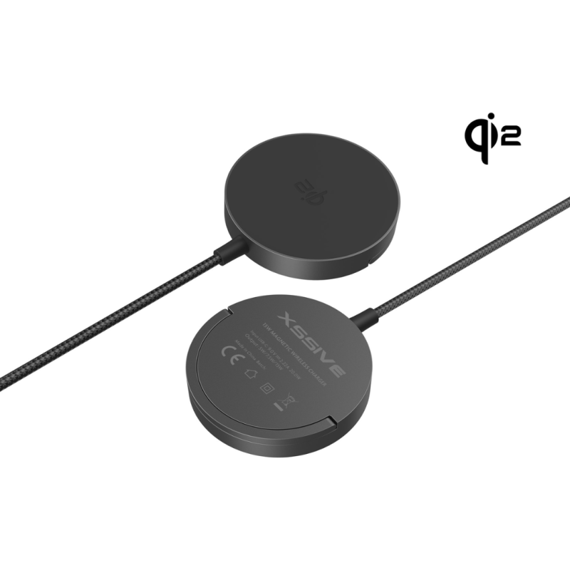 Chargeur Magnétique Sans Fil XSSIVE XSS-MSW2 - Noir — Accessoire · Smarty Paris 18e