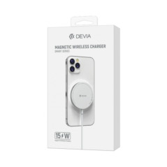 Chargeur MagSafe Devia Smart Série - 15W 3A - 1 M - Blanc — Devia · Smarty Paris 18e