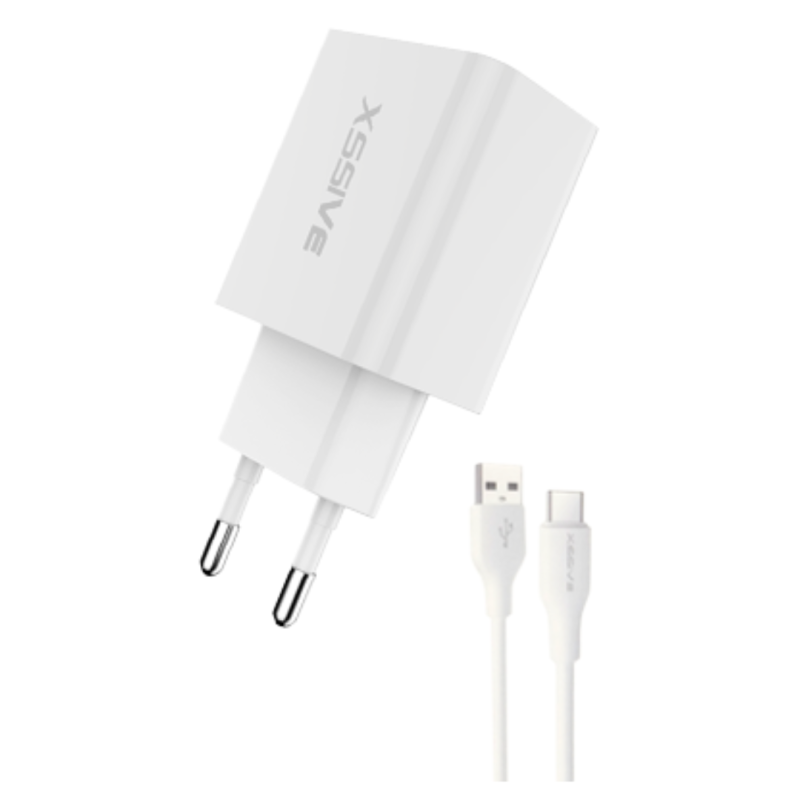 Chargeur Rapide USB 18W + Câble USB/USB-C XSSIVE XSS-AC61W2IN1 — Accessoire · Smarty Paris 18e