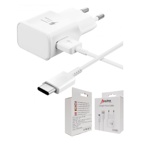 Kit Chargeur 10W Câble USB vers Type-C 1M (Mayline) — Mayline · Smarty Paris 18e