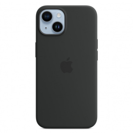 Coque en Silicone avec MagSafe iPhone 14 Minuit (Apple) — Ap