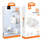 Adaptateur Secteur 2 Ports USB + 2 Type-C + 3 Connecteurs (EU-US-CN) 100W Blanc - C213 (WUW) — Accessoire · Smarty Paris 18e