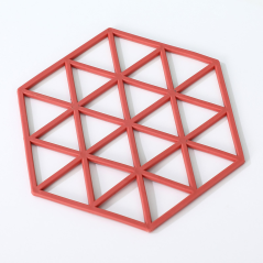 Dessous de Plat Silicone en Triangle - Rouge | Smarty Paris 