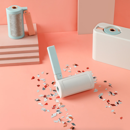 Brosse Anti Poil - Blanc et Bleu | Smarty Paris 18e