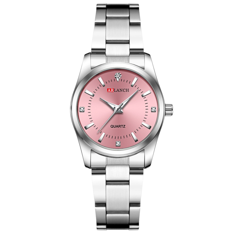 Montre à Quartz Étanche pour Femmes Lazada Bracelet en Acier Inoxydable - Rose — ECO · Smarty Paris 18e