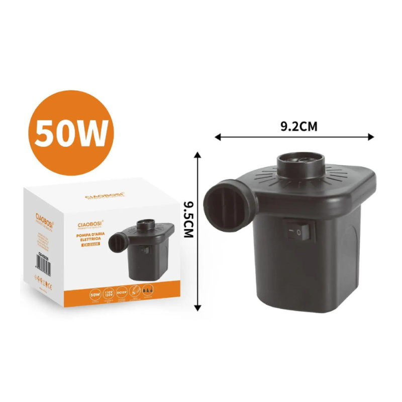 Pompe à air électrique portable 50W CIAOBOSI CX-03235 -Noir · Smarty Paris