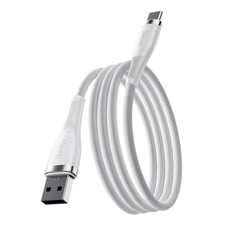 Câble USB / Type-C PowerWeave PD Benks 66W - 1M - Charge rapide et durabilité renforcée - Blanc — Benks · Smarty Paris 18e